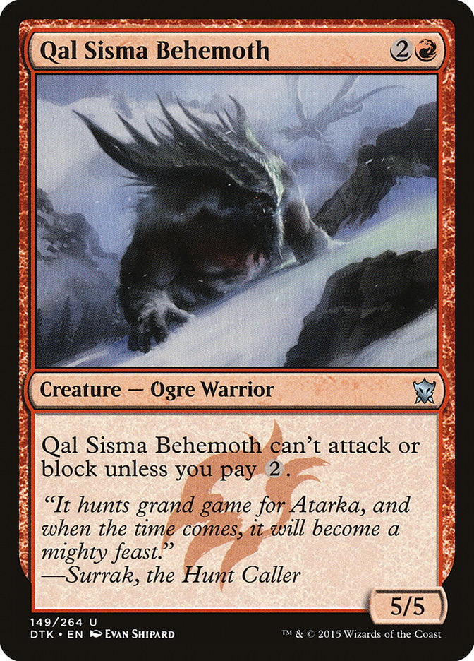 Qal Sisma Behemoth [Dragons of Tarkir] | Game Master's Emporium (The New GME)