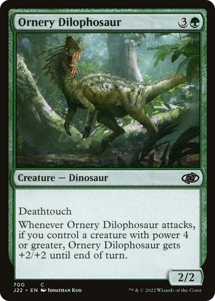 Ornery Dilophosaur [Jumpstart 2022] | Game Master's Emporium (The New GME)