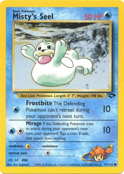 Misty's Seel (91/132) [Gym Challenge Unlimited] | Game Master's Emporium (The New GME)