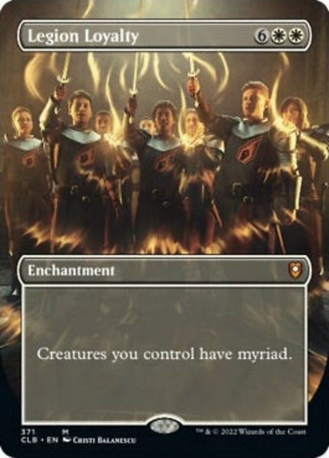 Legion Loyalty (Borderless Alternate Art) [Commander Legends: Battle for Baldur's Gate] | Game Master's Emporium (The New GME)