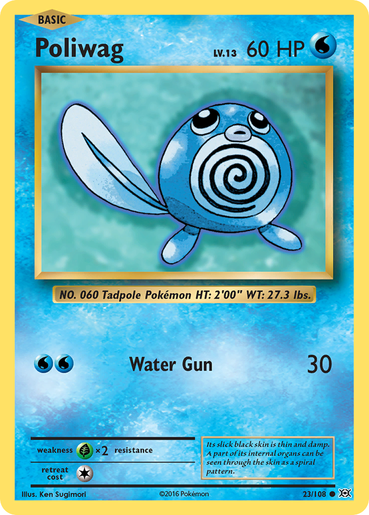 Poliwag (23/108) [XY: Evolutions] | Game Master's Emporium (The New GME)