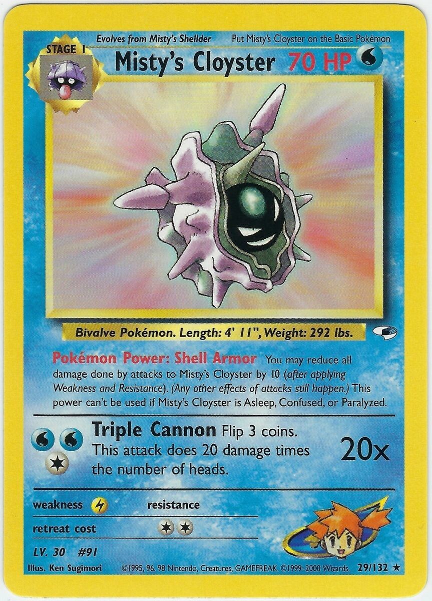 Misty's Cloyster (29/132) [Gym Heroes Unlimited] | Game Master's Emporium (The New GME)