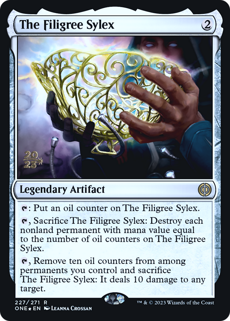 The Filigree Sylex [Phyrexia: All Will Be One Prerelease Promos] | Game Master's Emporium (The New GME)