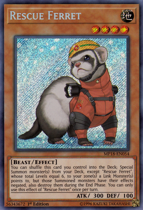 Rescue Ferret [MP18-EN054] Secret Rare | Game Master's Emporium (The New GME)