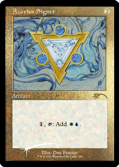 Azorius Signet (Retro) (Foil Etched) [Secret Lair Drop Series] | Game Master's Emporium (The New GME)