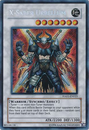 X-Saber Urbellum [HA01-EN025] Secret Rare | Game Master's Emporium (The New GME)