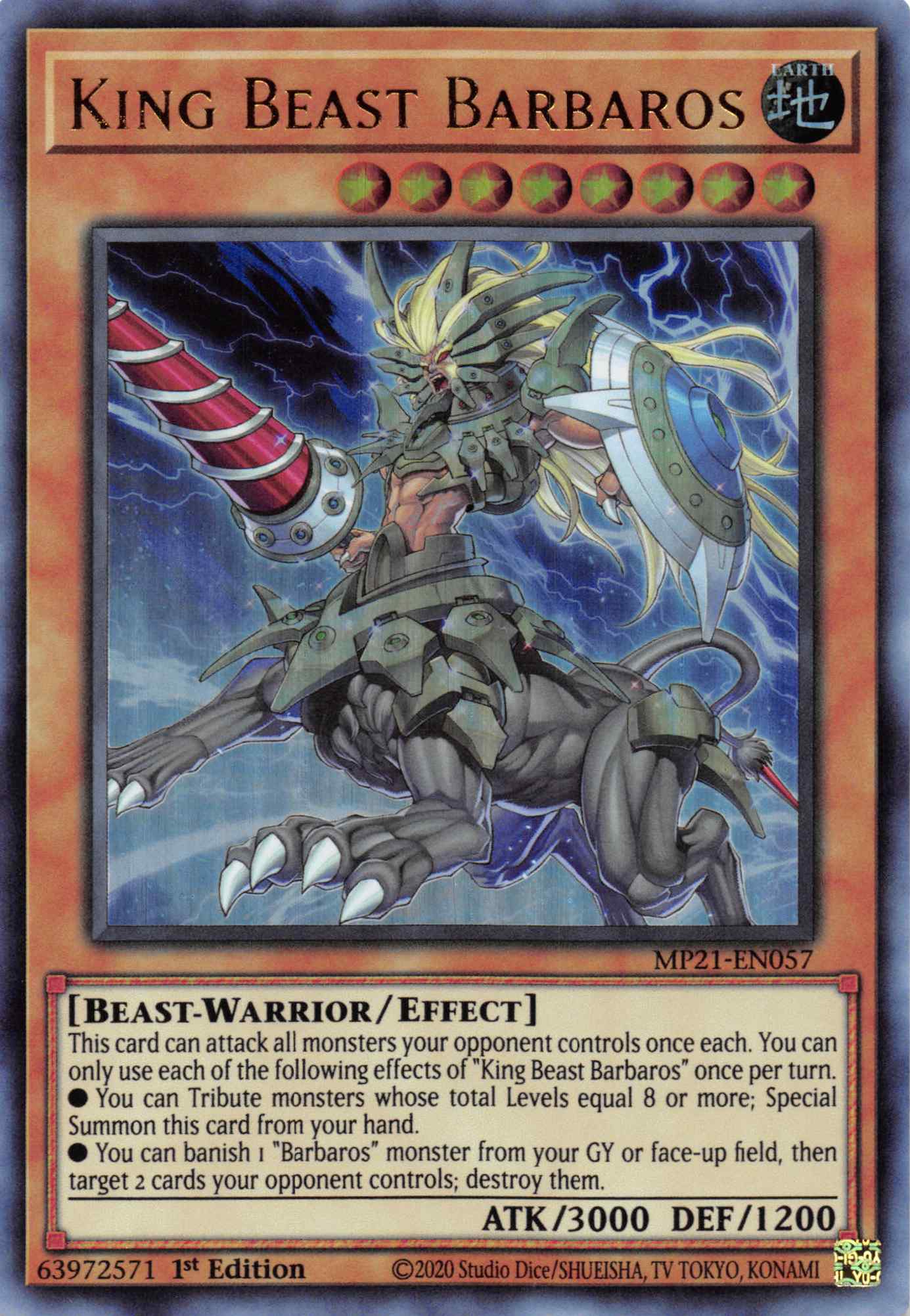 King Beast Barbaros [MP21-EN057] Ultra Rare | Game Master's Emporium (The New GME)