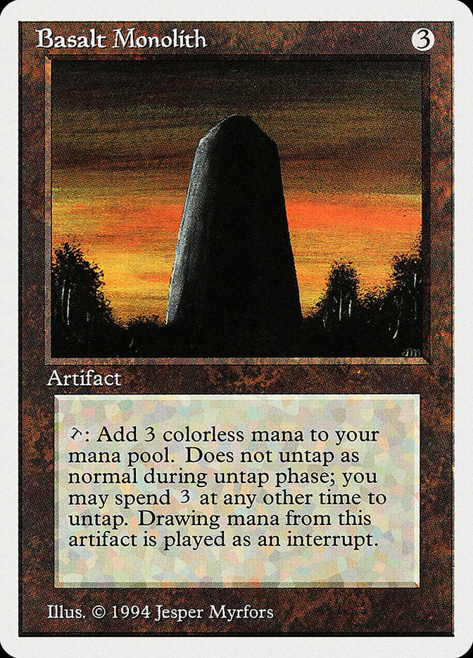 Basalt Monolith [Summer Magic / Edgar] | Game Master's Emporium (The New GME)
