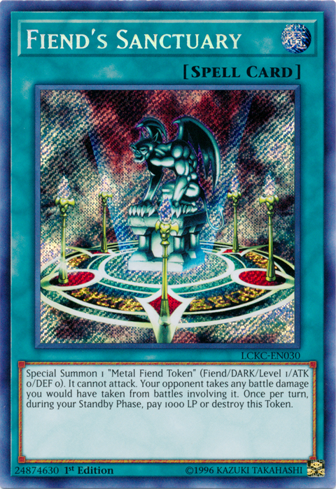 Fiend's Sanctuary [LCKC-EN030] Secret Rare | Game Master's Emporium (The New GME)