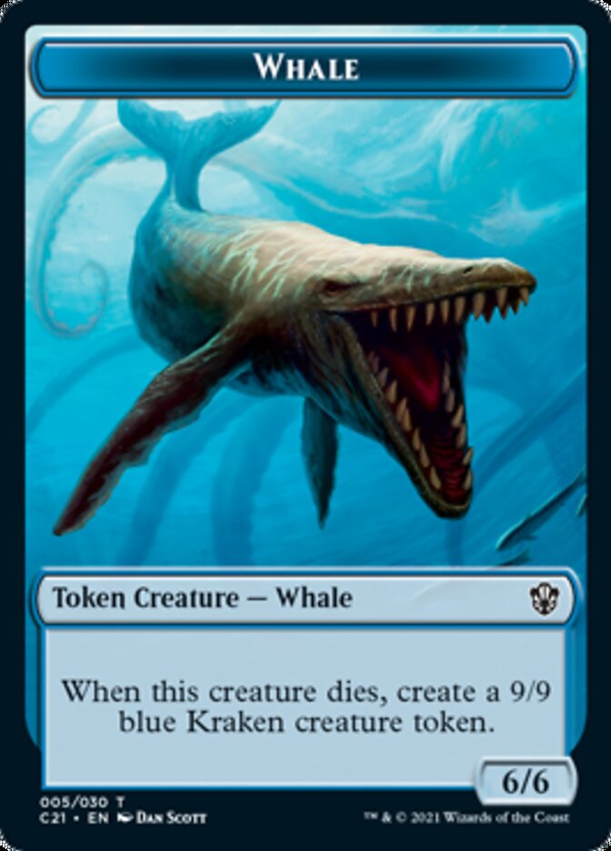 Beast (010) // Whale Double-Sided Token [Commander 2021 Tokens] | Game Master's Emporium (The New GME)