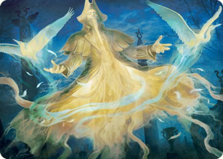 Heron-Blessed Geist Art Card [Innistrad: Crimson Vow Art Series] | Game Master's Emporium (The New GME)