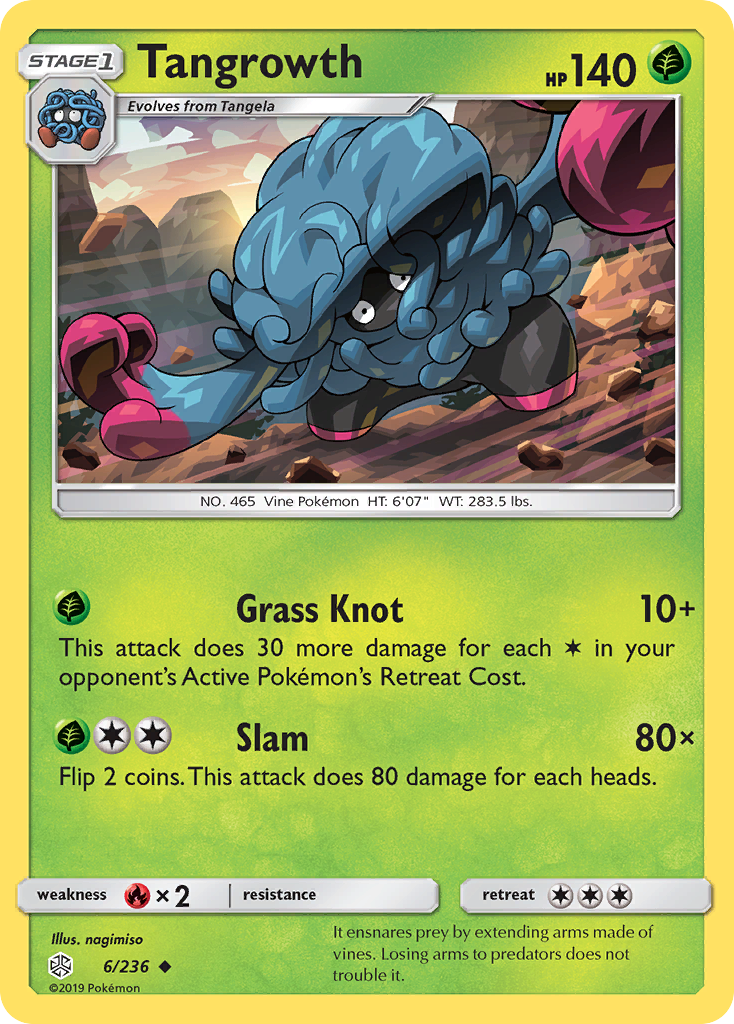 Tangrowth (6/236) [Sun & Moon: Cosmic Eclipse] | Game Master's Emporium (The New GME)