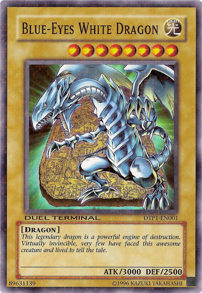 Blue-Eyes White Dragon [DTP1-EN001] Super Rare | Game Master's Emporium (The New GME)