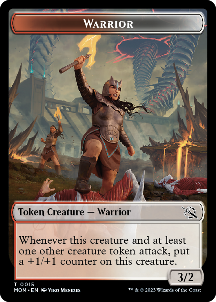 Warrior Token [March of the Machine Tokens] | Game Master's Emporium (The New GME)