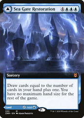 Sea Gate Restoration // Sea Gate, Reborn (Extended Art) [Zendikar Rising] | Game Master's Emporium (The New GME)