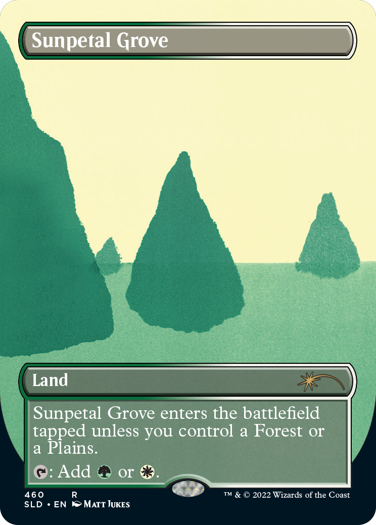 Sunpetal Grove (Borderless) [Secret Lair Drop Series] | Game Master's Emporium (The New GME)