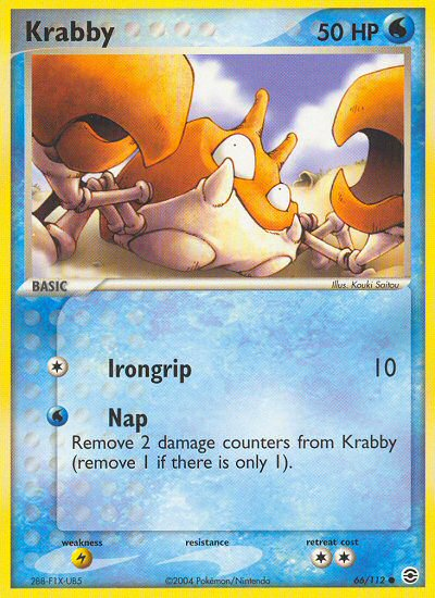 Krabby (66/112) [EX: FireRed & LeafGreen] | Game Master's Emporium (The New GME)