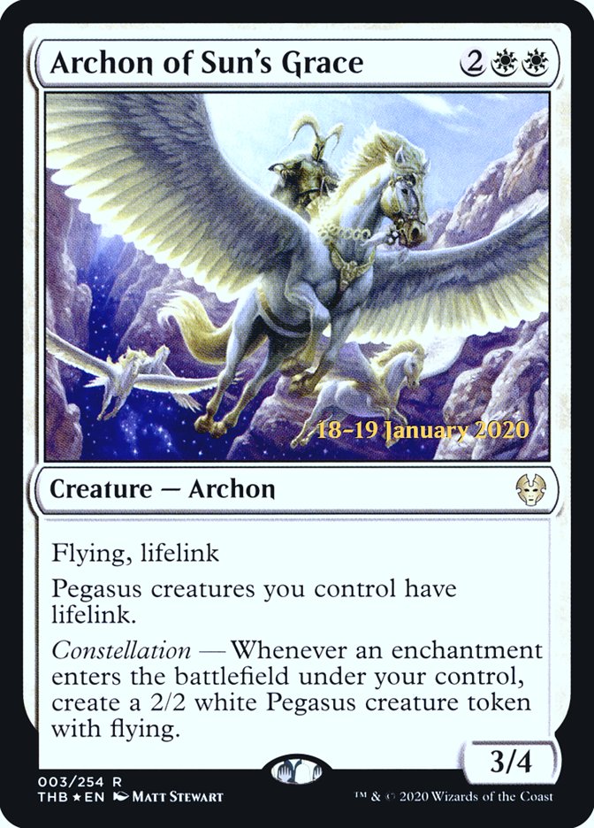 Archon of Sun's Grace [Theros Beyond Death Prerelease Promos] | Game Master's Emporium (The New GME)