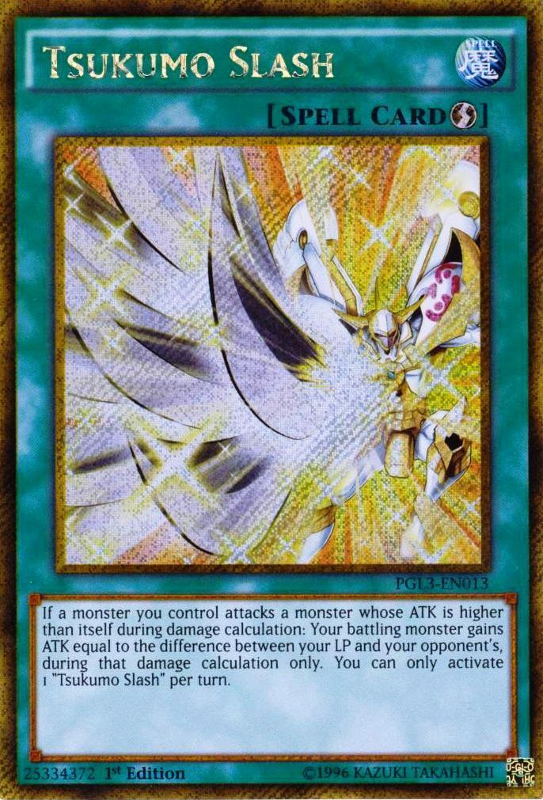 Tsukumo Slash [PGL3-EN013] Gold Secret Rare | Game Master's Emporium (The New GME)