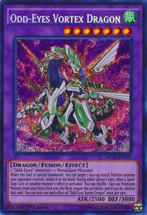 Odd-Eyes Vortex Dragon [MP16-EN139] Secret Rare | Game Master's Emporium (The New GME)