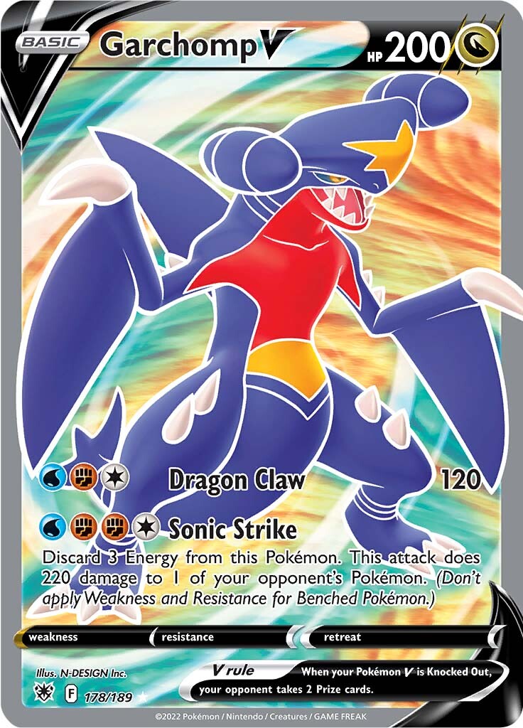 Garchomp V (178/189) [Sword & Shield: Astral Radiance] | Game Master's Emporium (The New GME)