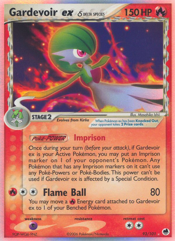 Gardevoir ex (93/101) (Delta Species) [EX: Dragon Frontiers] | Game Master's Emporium (The New GME)