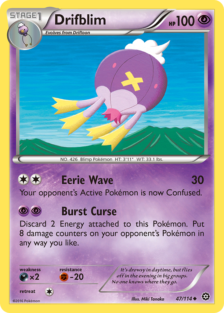 Drifblim (47/114) [XY: Steam Siege] | Game Master's Emporium (The New GME)