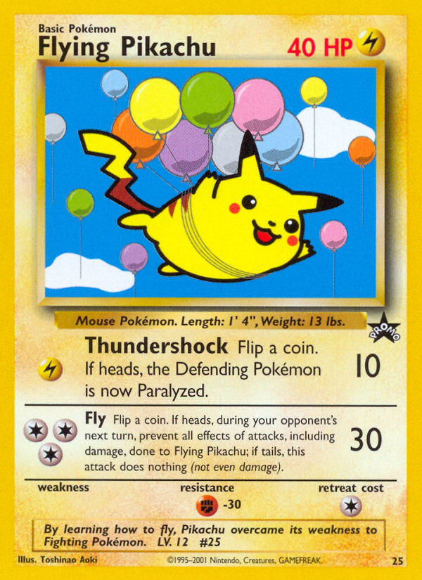 Flying Pikachu (25) [Wizards of the Coast: Black Star Promos] | Game Master's Emporium (The New GME)