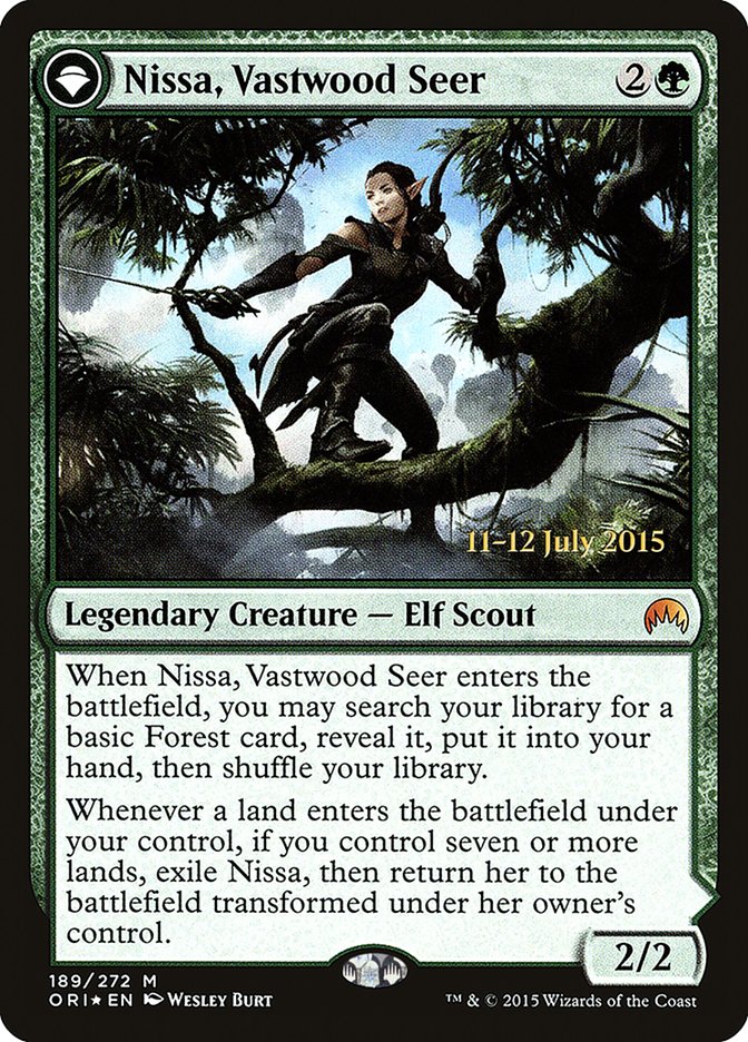 Nissa, Vastwood Seer // Nissa, Sage Animist [Magic Origins Prerelease Promos] | Game Master's Emporium (The New GME)