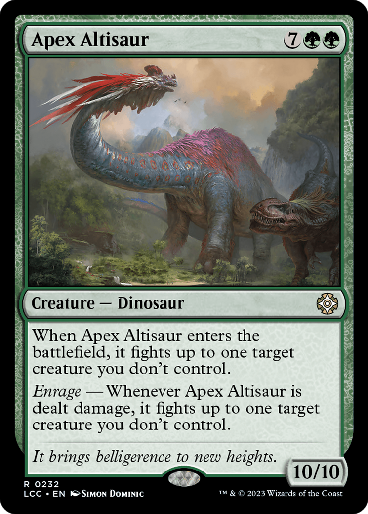 Apex Altisaur [The Lost Caverns of Ixalan Commander] | Game Master's Emporium (The New GME)