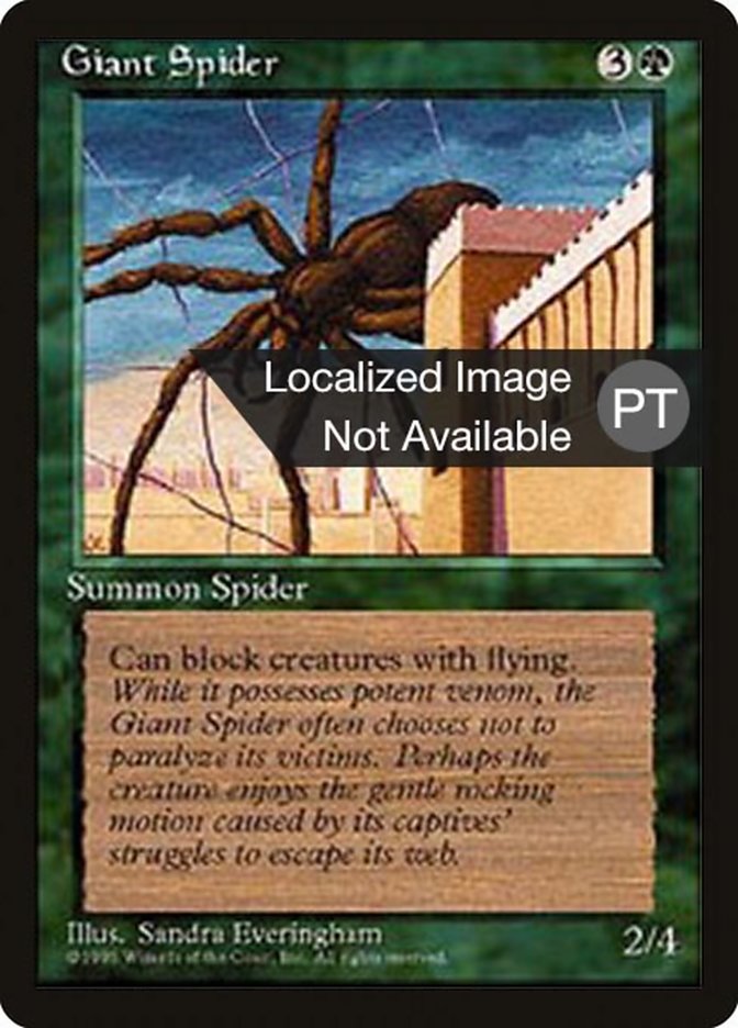 Giant Spider [Fourth Edition (Foreign Black Border)] | Game Master's Emporium (The New GME)