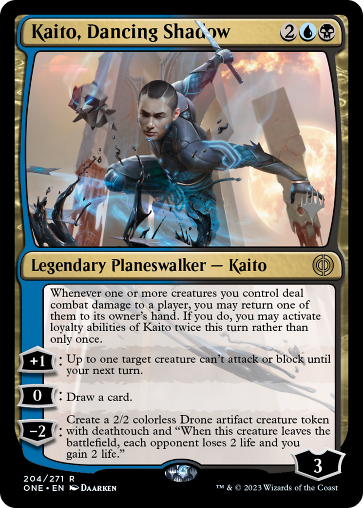 Kaito, Dancing Shadow (Promo Pack) [Phyrexia: All Will Be One Promos] | Game Master's Emporium (The New GME)