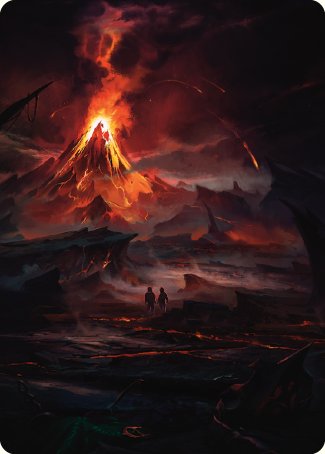 Valley of Gorgoroth Art Card [The Lord of the Rings: Tales of Middle-earth Art Series] | Game Master's Emporium (The New GME)