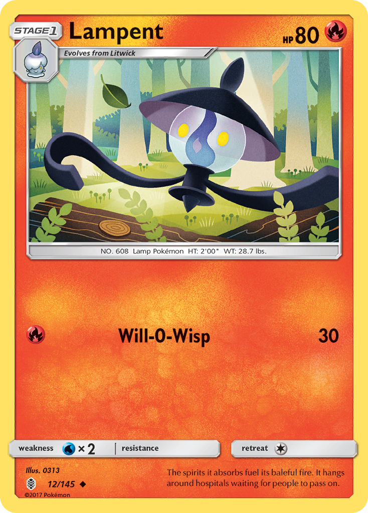 Lampent (12/145) [Sun & Moon: Guardians Rising] | Game Master's Emporium (The New GME)