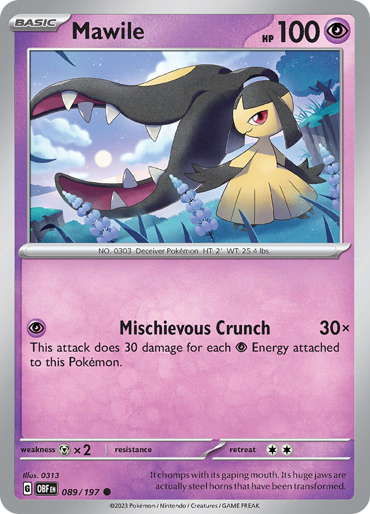 Mawile (089/197) [Scarlet & Violet: Obsidian Flames] | Game Master's Emporium (The New GME)