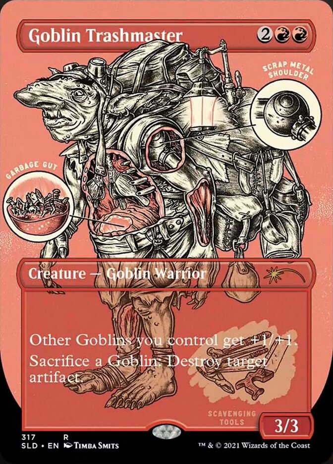 Goblin Trashmaster (Borderless Foil Etched) [Secret Lair Drop Series] | Game Master's Emporium (The New GME)