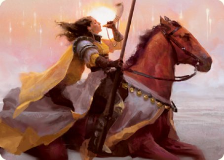 Sunrise Cavalier Art Card [Innistrad: Midnight Hunt Art Series] | Game Master's Emporium (The New GME)