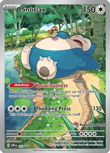 Snorlax (051) (Pokemon Center) [Scarlet & Violet: Black Star Promos] | Game Master's Emporium (The New GME)