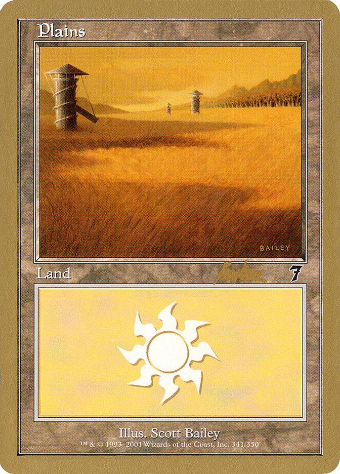 Plains (bk341) (Brian Kibler) [World Championship Decks 2002] | Game Master's Emporium (The New GME)