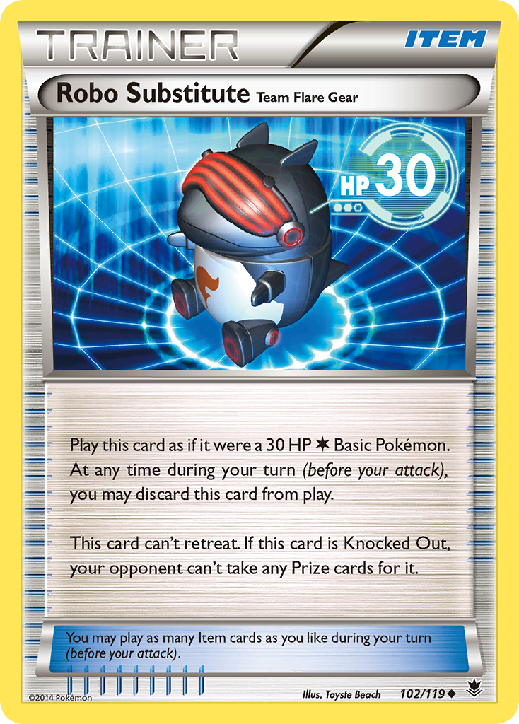 Robo Substitute Team Flare Gear (102/119) [XY: Phantom Forces] | Game Master's Emporium (The New GME)