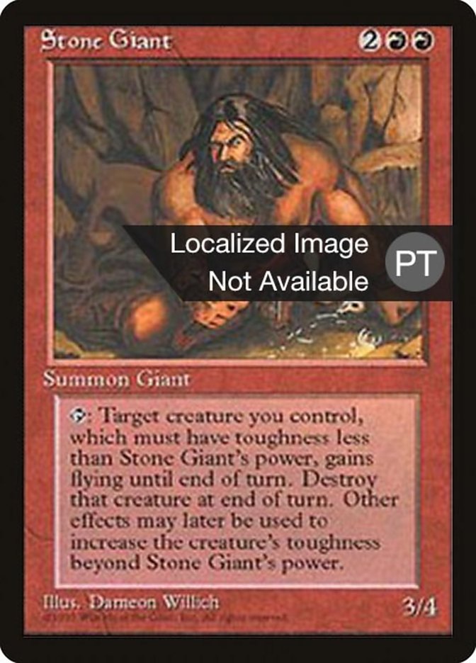 Stone Giant [Fourth Edition (Foreign Black Border)] | Game Master's Emporium (The New GME)