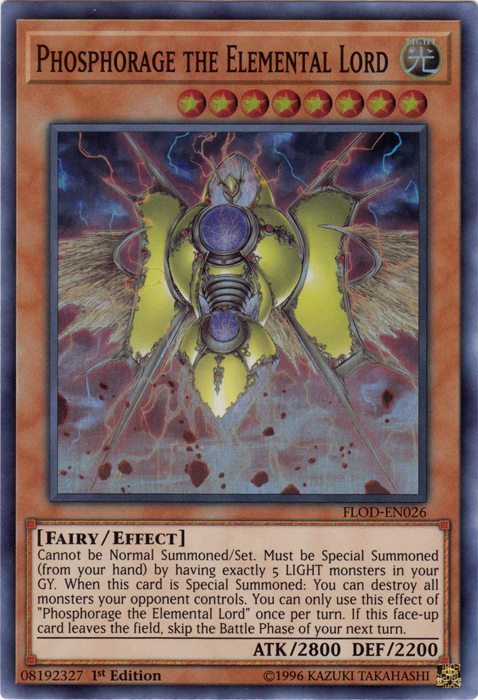 Phosphorage the Elemental Lord [FLOD-EN026] Super Rare | Game Master's Emporium (The New GME)