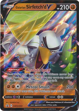 Galarian Sirfetch'd V (SWSH043) (Jumbo Card) [Sword & Shield: Black Star Promos] | Game Master's Emporium (The New GME)