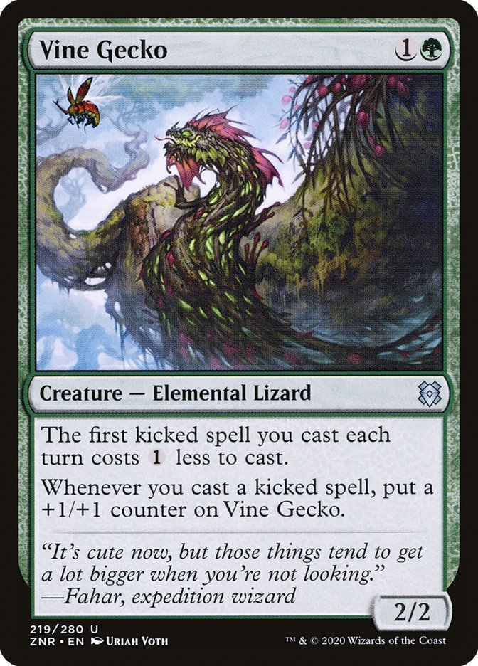 Vine Gecko [Zendikar Rising] | Game Master's Emporium (The New GME)