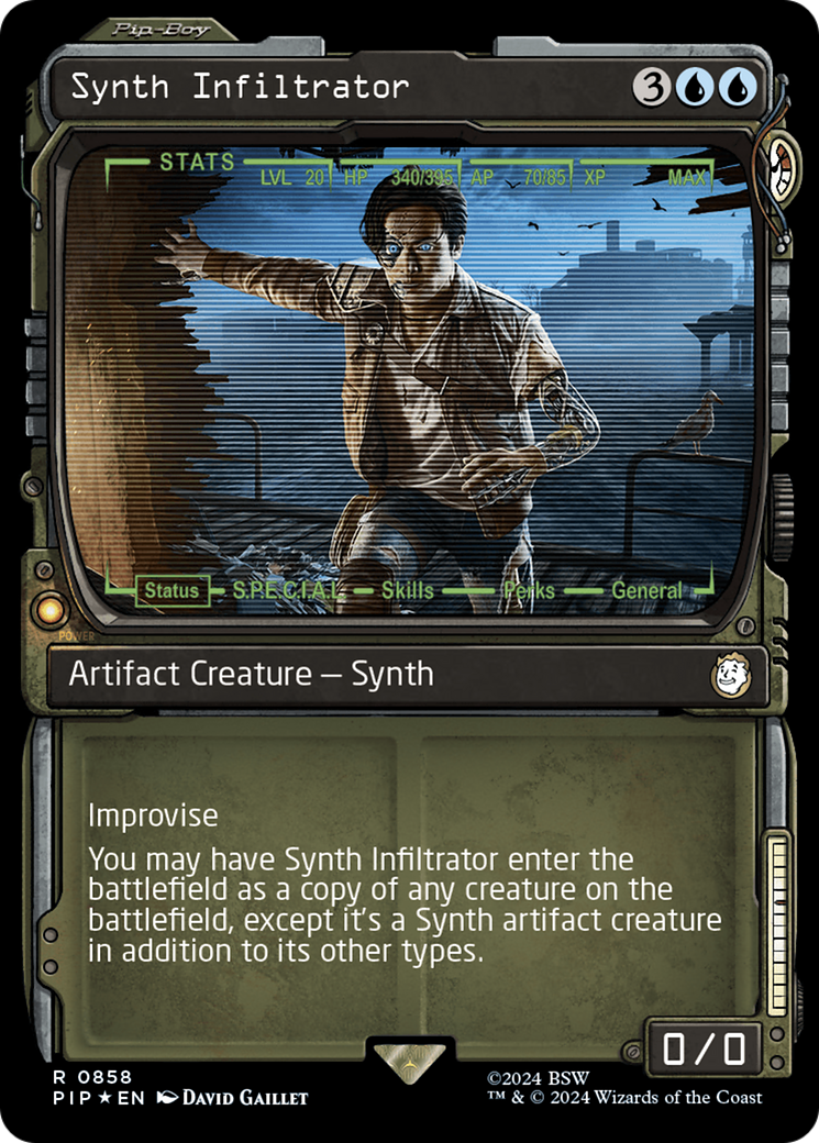 Synth Infiltrator (Showcase) (Surge Foil) [Fallout] | Game Master's Emporium (The New GME)