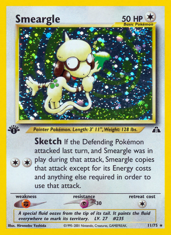Smeargle (11/75) [Neo Discovery 1st Edition] | Game Master's Emporium (The New GME)