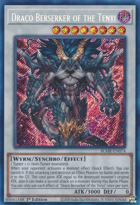 Draco Berserker of the Tenyi [BLMR-EN074] Secret Rare | Game Master's Emporium (The New GME)