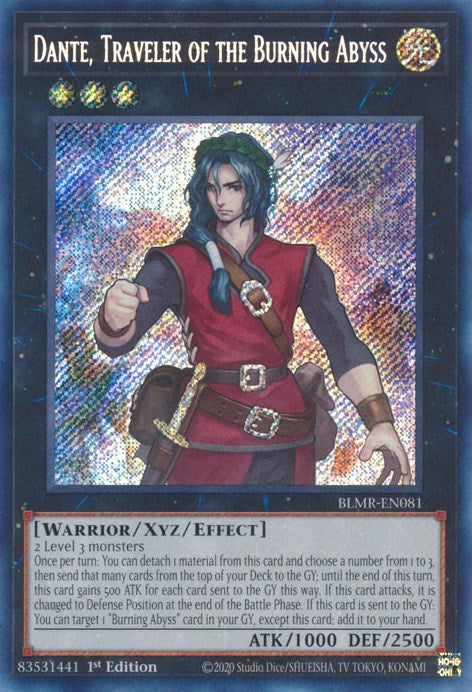 Dante, Traveler of the Burning Abyss [BLMR-EN081] Secret Rare | Game Master's Emporium (The New GME)