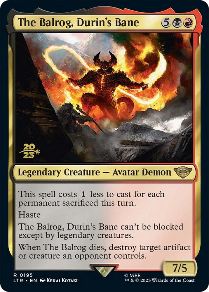 The Balrog, Durin's Bane [The Lord of the Rings: Tales of Middle-Earth Prerelease Promos] | Game Master's Emporium (The New GME)