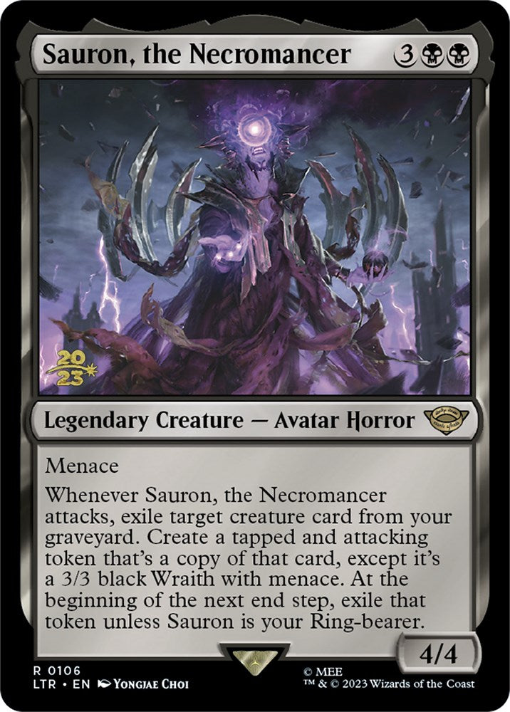 Sauron, the Necromancer [The Lord of the Rings: Tales of Middle-Earth Prerelease Promos] | Game Master's Emporium (The New GME)